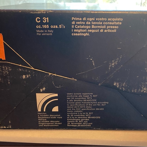 NIB 6 Champagne Flutes - Handblown Bormioli โDonatelloโ by Luigi Bormioli, Italy - Picture 7 of 9